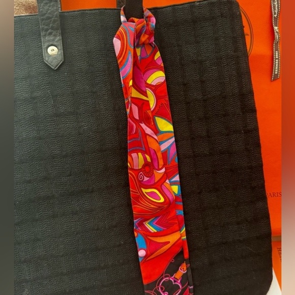 Hermes Wool Tote & Twilly Bundle - Picture 9 of 13